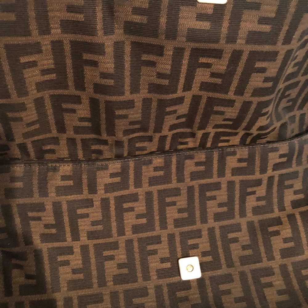 Fendi Zucca Large Flap Shoulder Bag Authentic‼️ - Picture 3 of 8